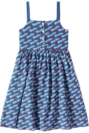 Stella McCartney Vestido de algodón estampado