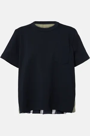 SACAI Jersey de sarga y algodón