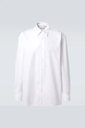 DRIES VAN NOTEN Camisa en popelín de algodón