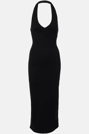 NILI LOTAN Vestido midi Stevie de jersey de algodón