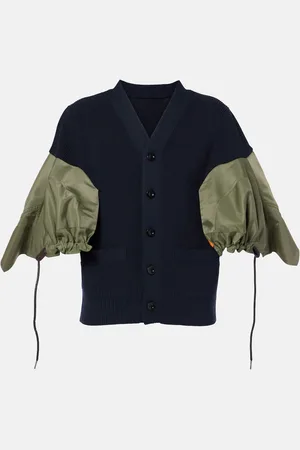SACAI Cárdigan en mezcla de algodón y sarga