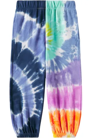 Stella McCartney Pantalones deportivos de algodón tie-dye