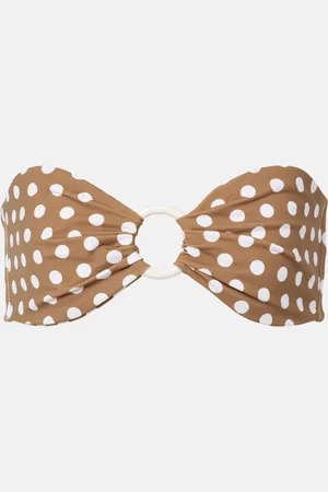 Marysia Top de bikini bandeau Coronada a lunares