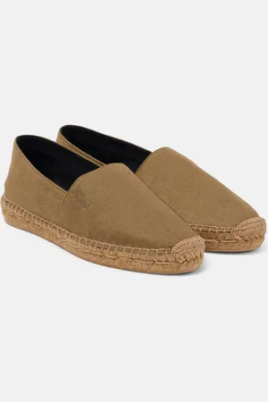 Saint Laurent Alpargatas Cassandre de gabardina