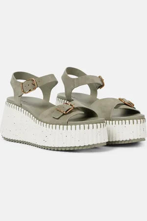 Chloé Chloé Sandalias con plataforma Nama de ante