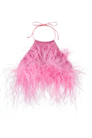 Oseree Oséree Kids Top Lumière Plumage con plumas