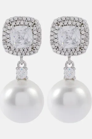 Self-Portrait Pendientes oversized adornados