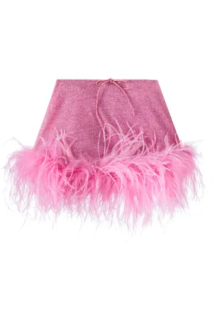 Oseree Oséree Kids Falda Lumière Plumage con plumas