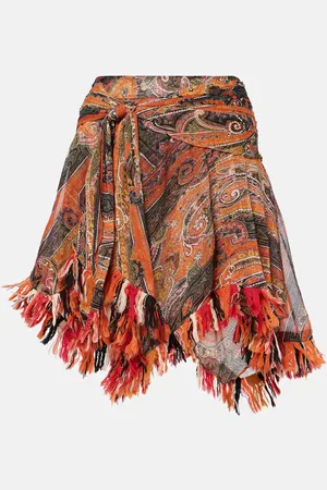 Isabel Marant Minifalda asimétrica Dova con paisley