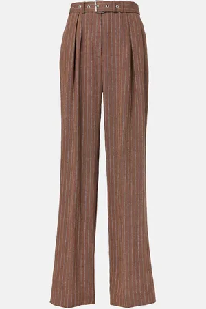 DRIES VAN NOTEN Pantalones anchos en mezcla de lino