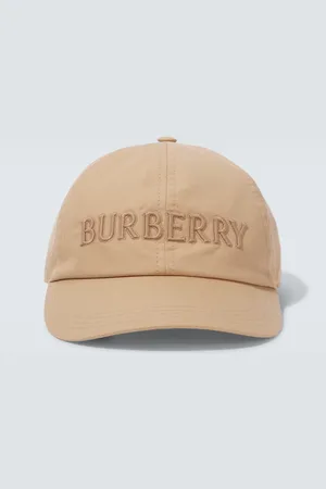 Burberry Gorra en gabardina de algodón con logo