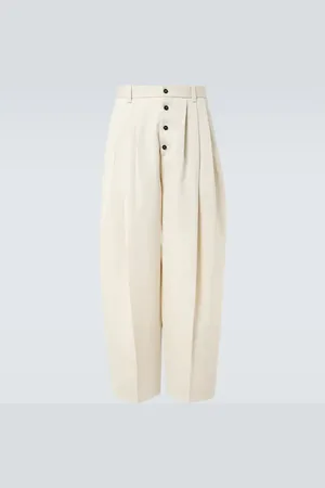 Jacquemus Pantalones tapered Fernando de lana y lino