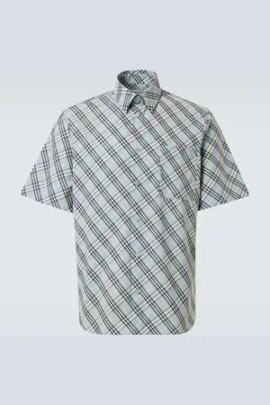 Burberry Camisa de algodón con Check
