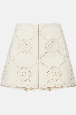 VERONICA BEARD Shorts Jazmin de algodón cortados a láser