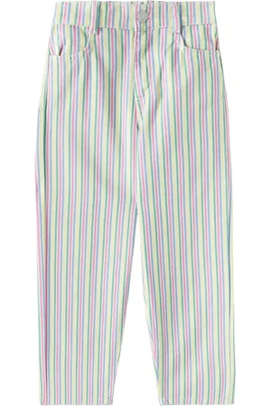 The New Society Pantalones rectos Tifon de algodón a rayas