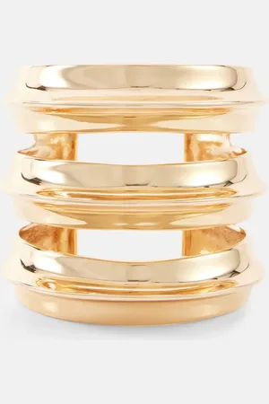 Self-Portrait Brazalete chapado en oro de 18 ct