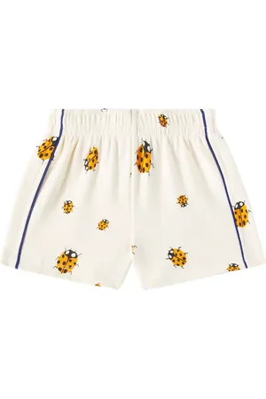 Mini Rodini Shorts Ladybugs de jersey de algodón