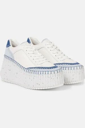 Chloé Chloé Zapatillas con cuña Name de ante