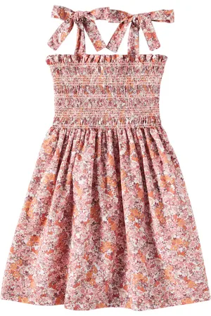La Coqueta Vestido Evelia de algodón floral fruncido