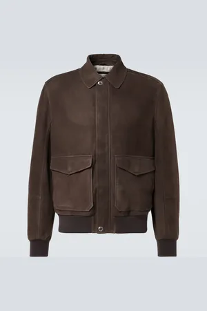 Brunello Cucinelli Chaqueta bomber de ante