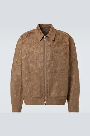 DRIES VAN NOTEN Chaqueta en lamé de algodón floral