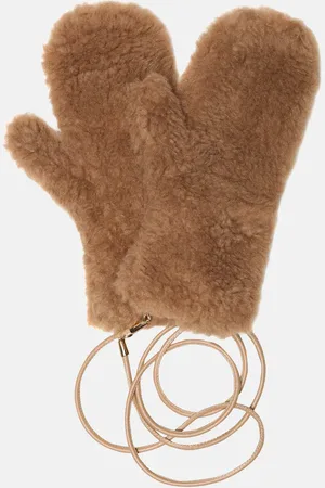 Max Mara Manoplas de tejido Teddy