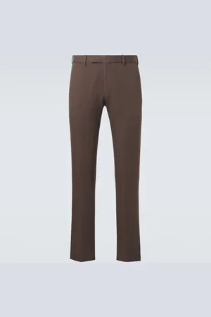 Ermenegildo Zegna Pantalones chinos de algodón y lino