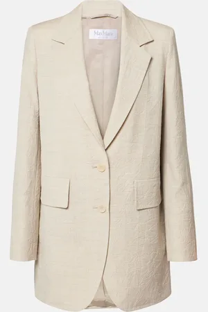 Max Mara Blazer de lana de botonadura simple