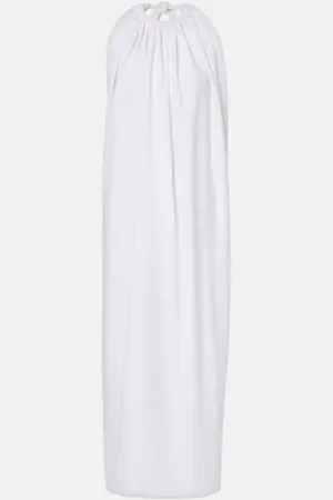 Sportmax Vestido largo Alceste drapeado con escote halter
