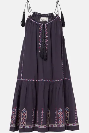 Marant Etoile Vestido corto de algodón