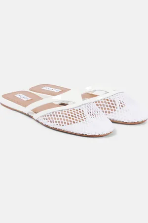 Alaïa Alaïa Mules Infradito de red y piel