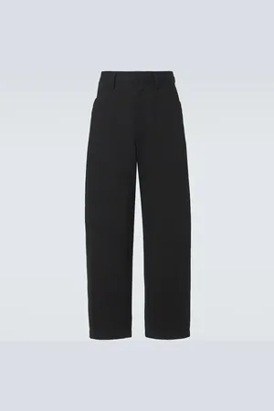 LEMAIRE Pantalones barrel en dril de algodón