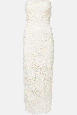 ROTATE Vestido midi de novia de encaje
