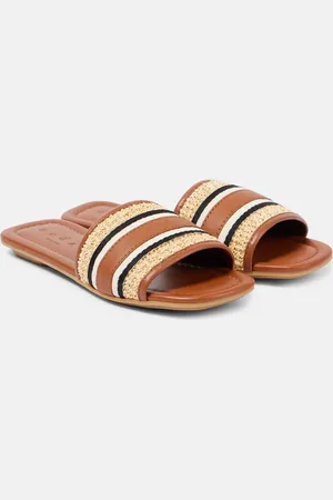 Hogan Sandalias con piel a rayas