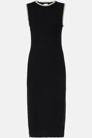 Varley Vestido midi Dwight de algodón