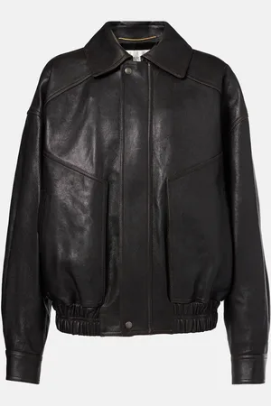 Saint Laurent Chaqueta bomber de piel