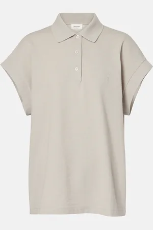 Saint Laurent Polo Cassandre en mezcla de algodón