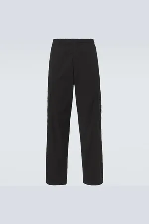 Stone Island Pantalones rectos en mezcla de algodón