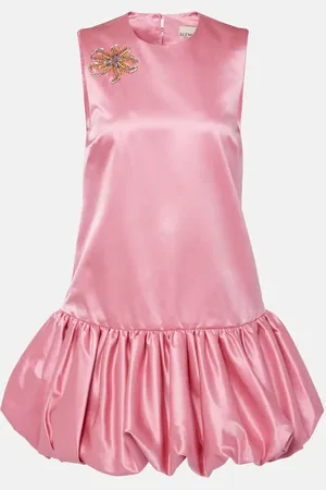 ALÉMAIS Alémais Vestido corto Neptuna de satén adornado
