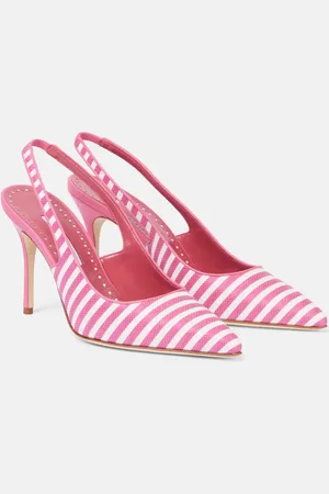 Manolo Blahnik Salones destalonados Allurafia 90 a rayas