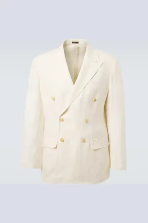 Rubinacci Blazer cruzado de lino