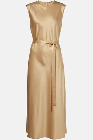 Joseph Vestido midi Garnier de satén de seda