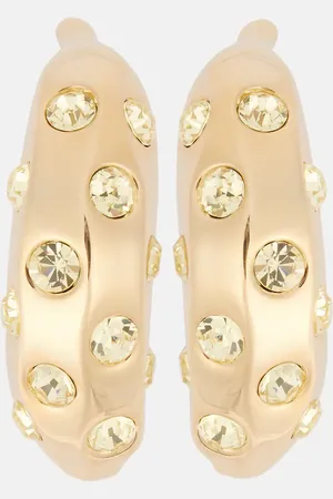 Jacquemus Pendientes Bananes con cristales