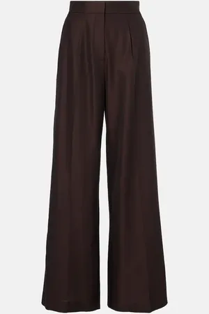 Joseph Pantalones anchos Alanel de seda y algodón
