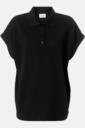 Saint Laurent Polo Cassandre en mezcla de algodón