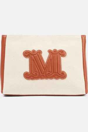 Max Mara Clutch Casciabeach Small de lona