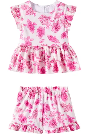 Tartine Et Chocolat Set de top y shorts de algodón floral