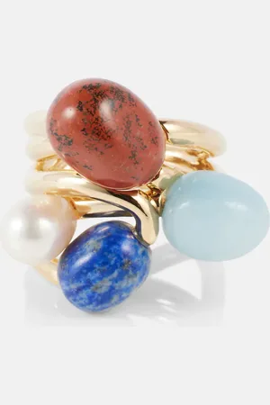 ZIMMERMANN Anillo Mellow chapado en oro con piedras