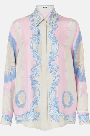VERSACE Camisa Medusa Cameo de seda