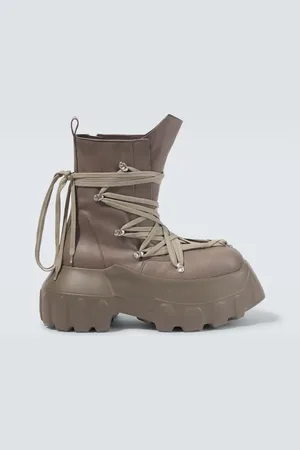 Rick Owens Botas Megalaced Mega Tractor de piel